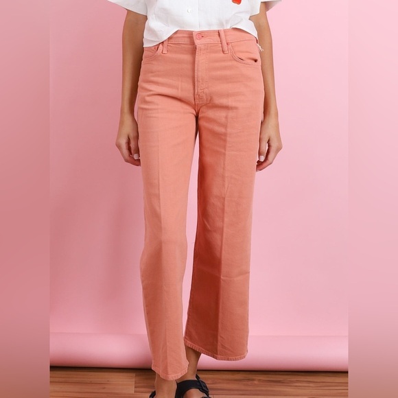 MOTHER The Dodger Ankle Linen-Blend Mango
Straight Leg Jean , sz 25 - Picture 5 of 14